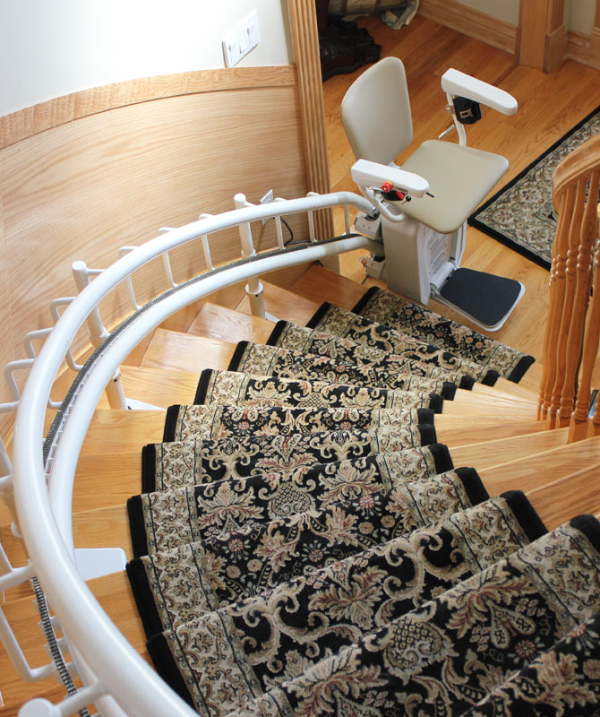 Savaria curved stairlift